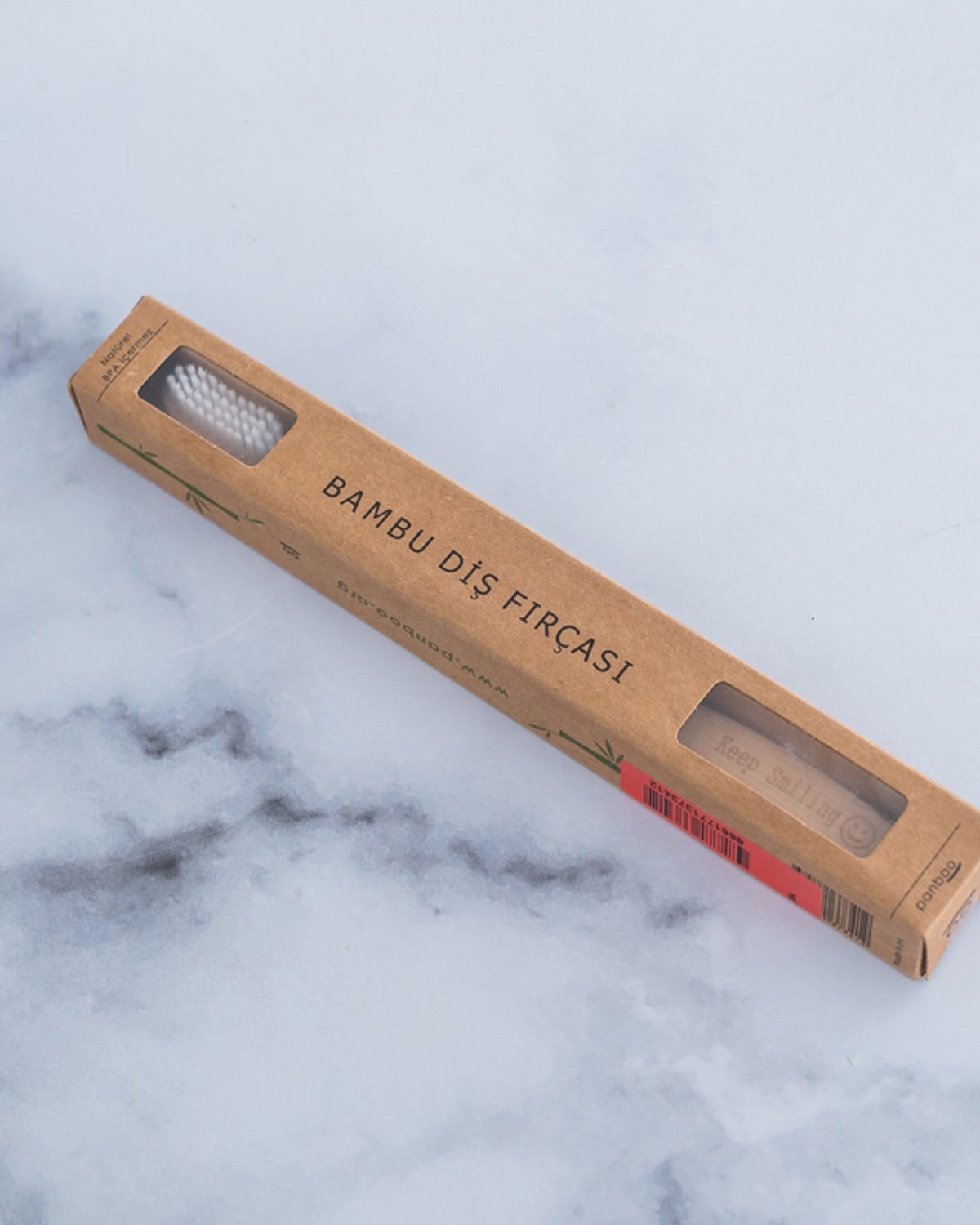 Panboo Bambu Diş Fırçası 20,0x2,0x2,5 cm Beyaz