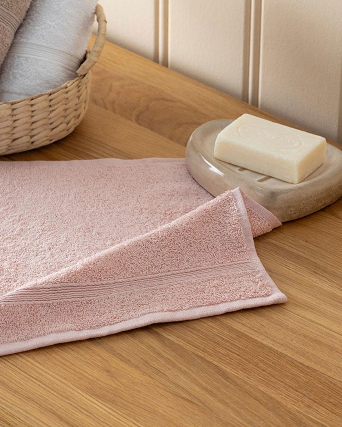 Pure Basic Pamuklu El Havlusu Açık Pembe