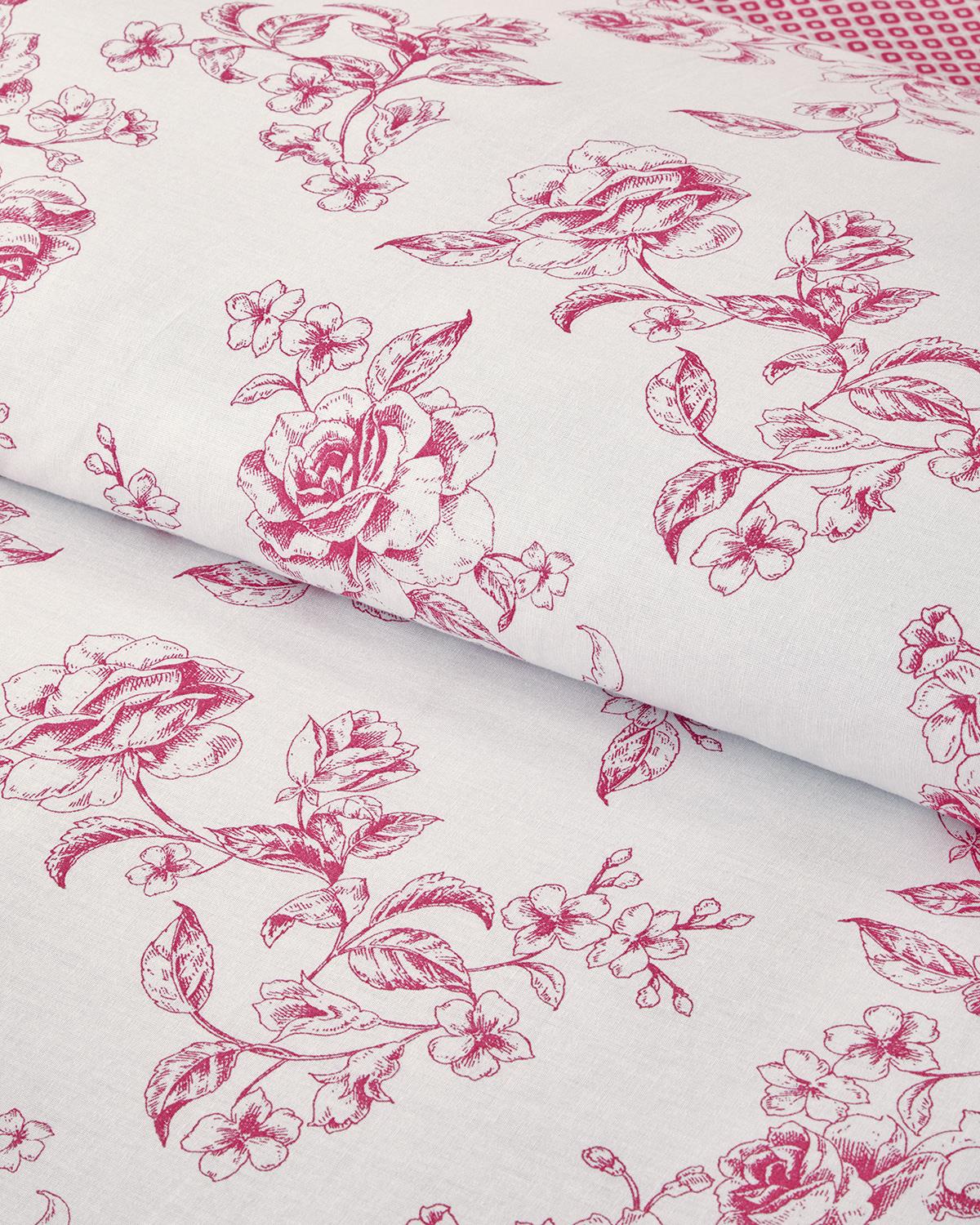 Rosey Violen King Size Nevresim Takımı Pembe