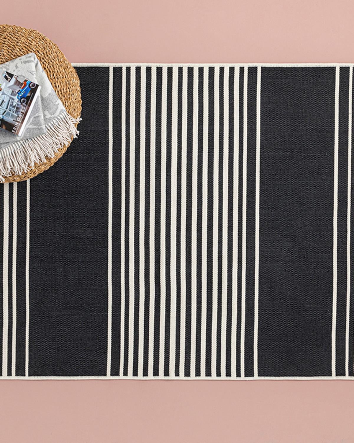Royal Blend Dokuma Kilim Krem Siyah