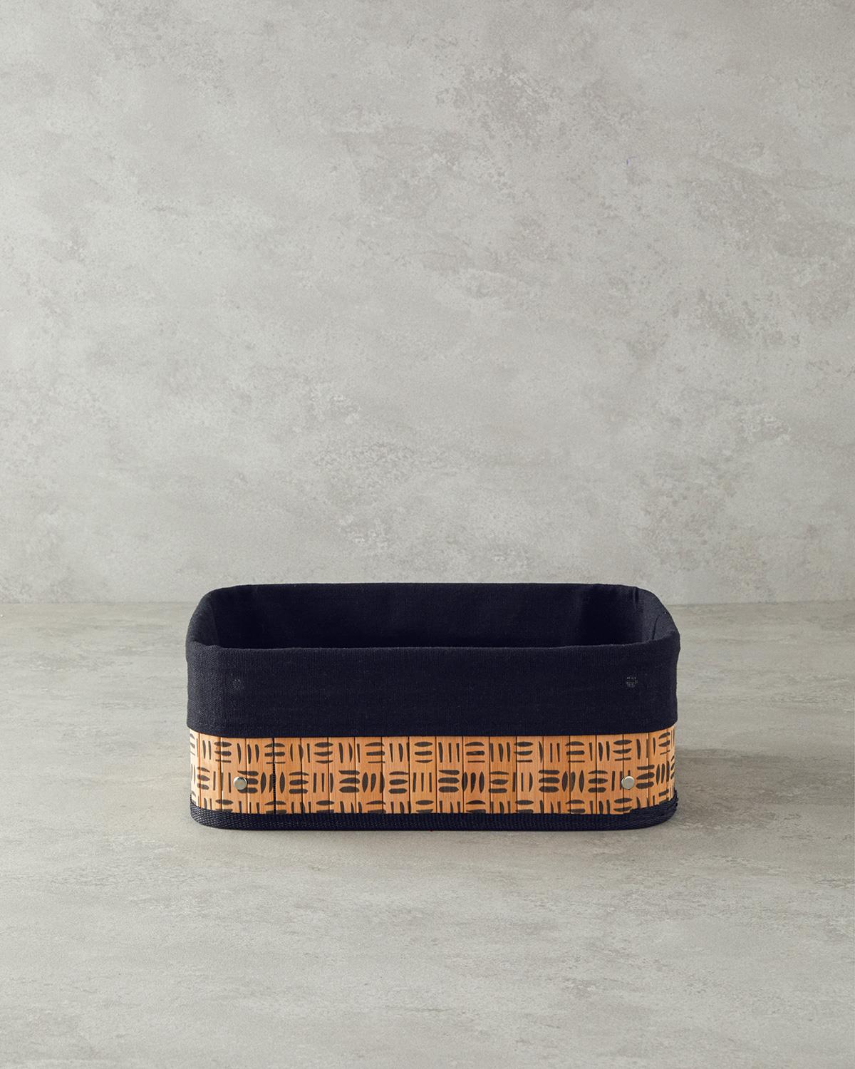 Stripy Bambu Sepet Naturel