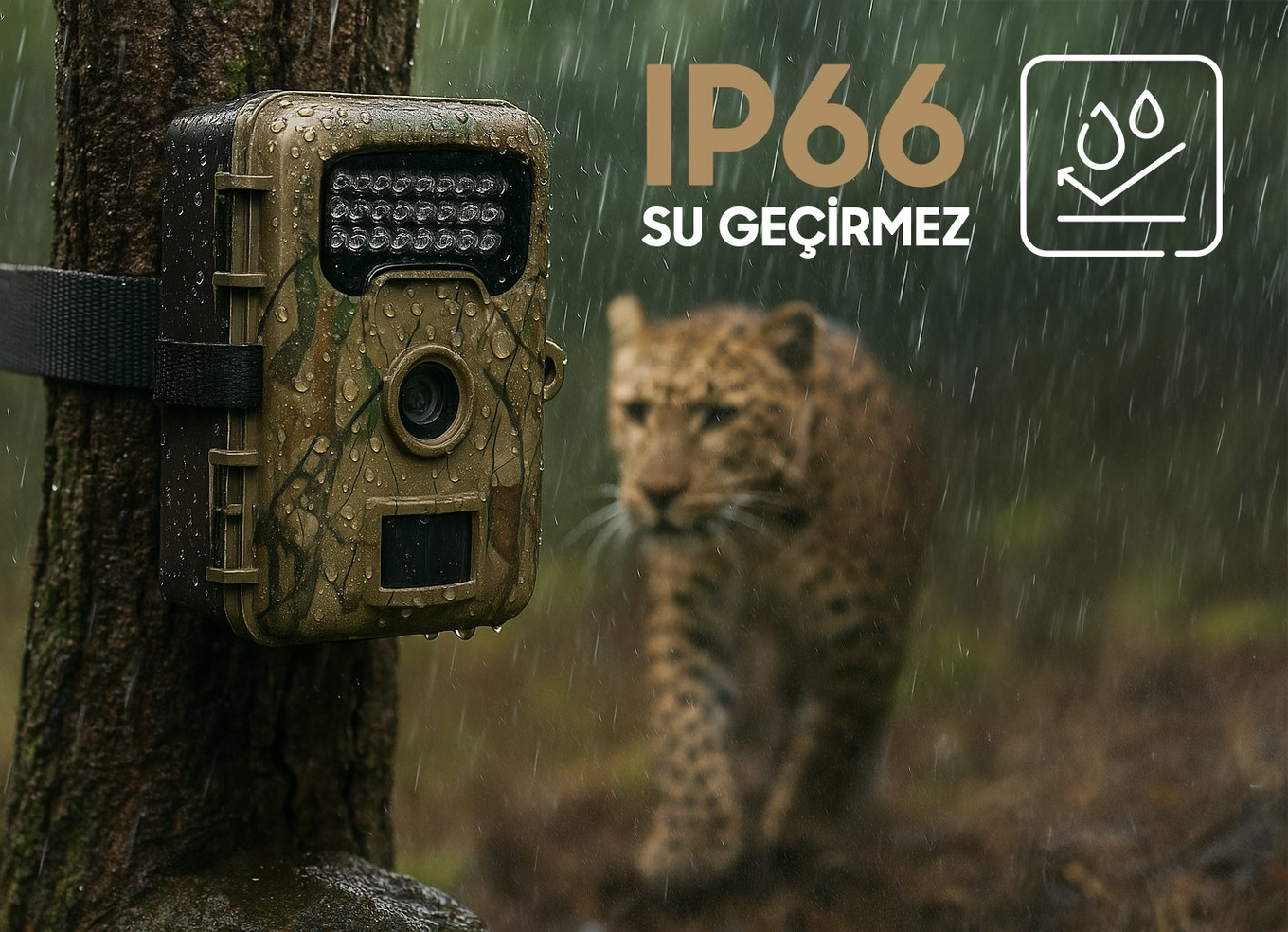 PowerMaster RF06 Fotokapan Kamera IP66 Su Geçirmez