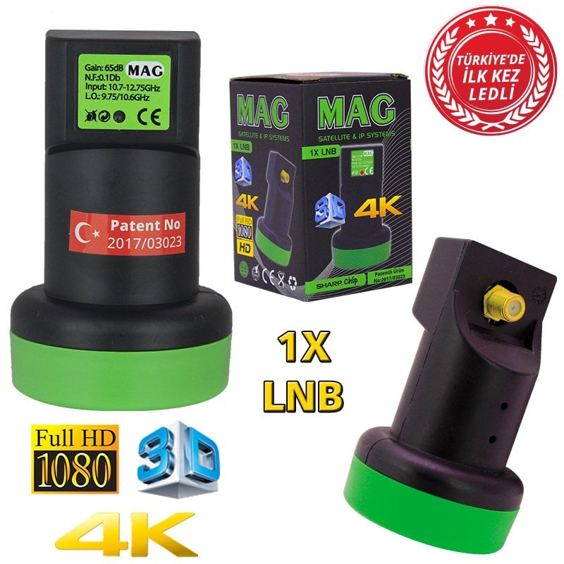 Mag tekli ledli lnb