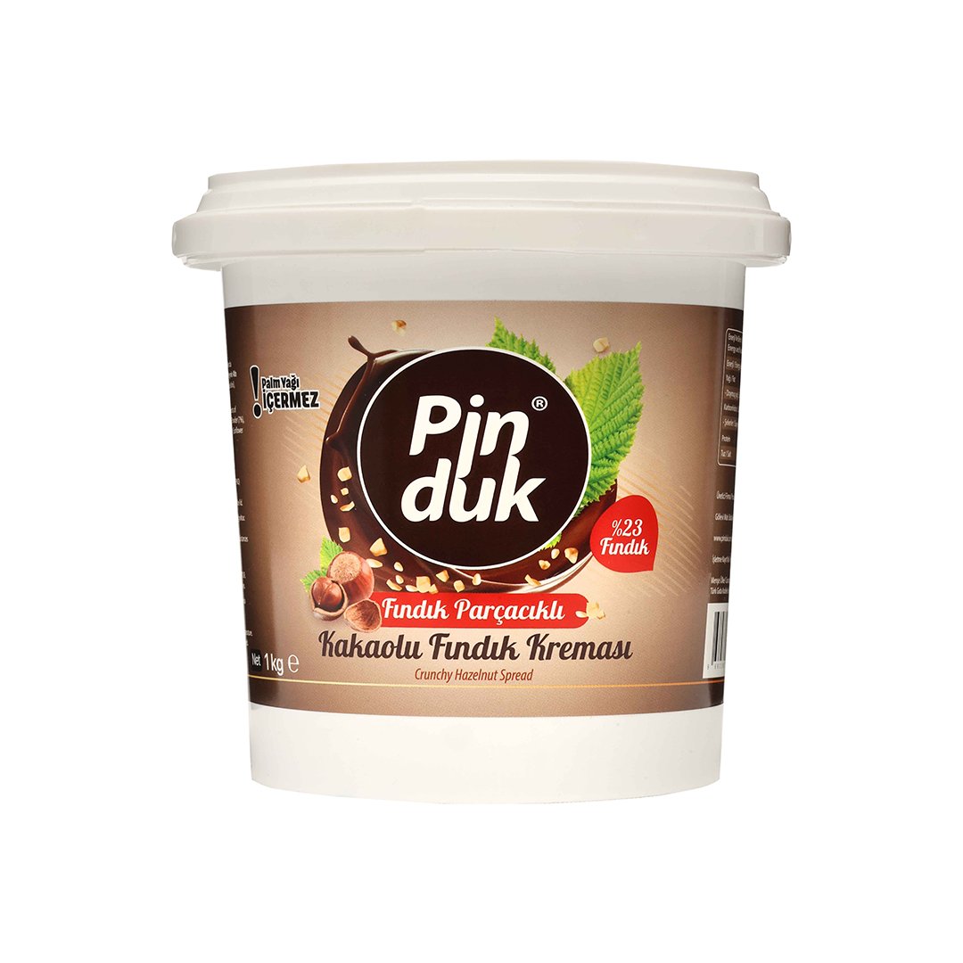 Pinduk Fındık Parçacıklı Kakaolu Fındık Kreması 1 kg