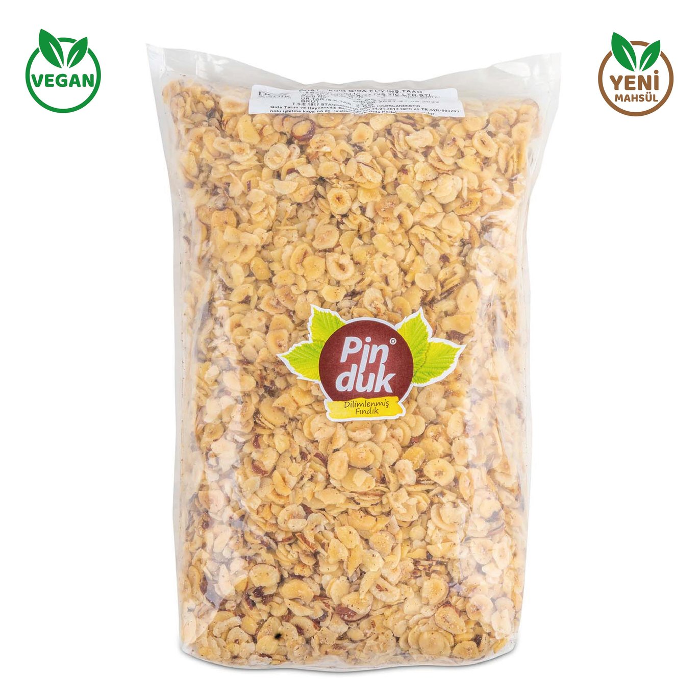 Pinduk Kavrulmuş Dilimlenmiş Fındık 1 kg