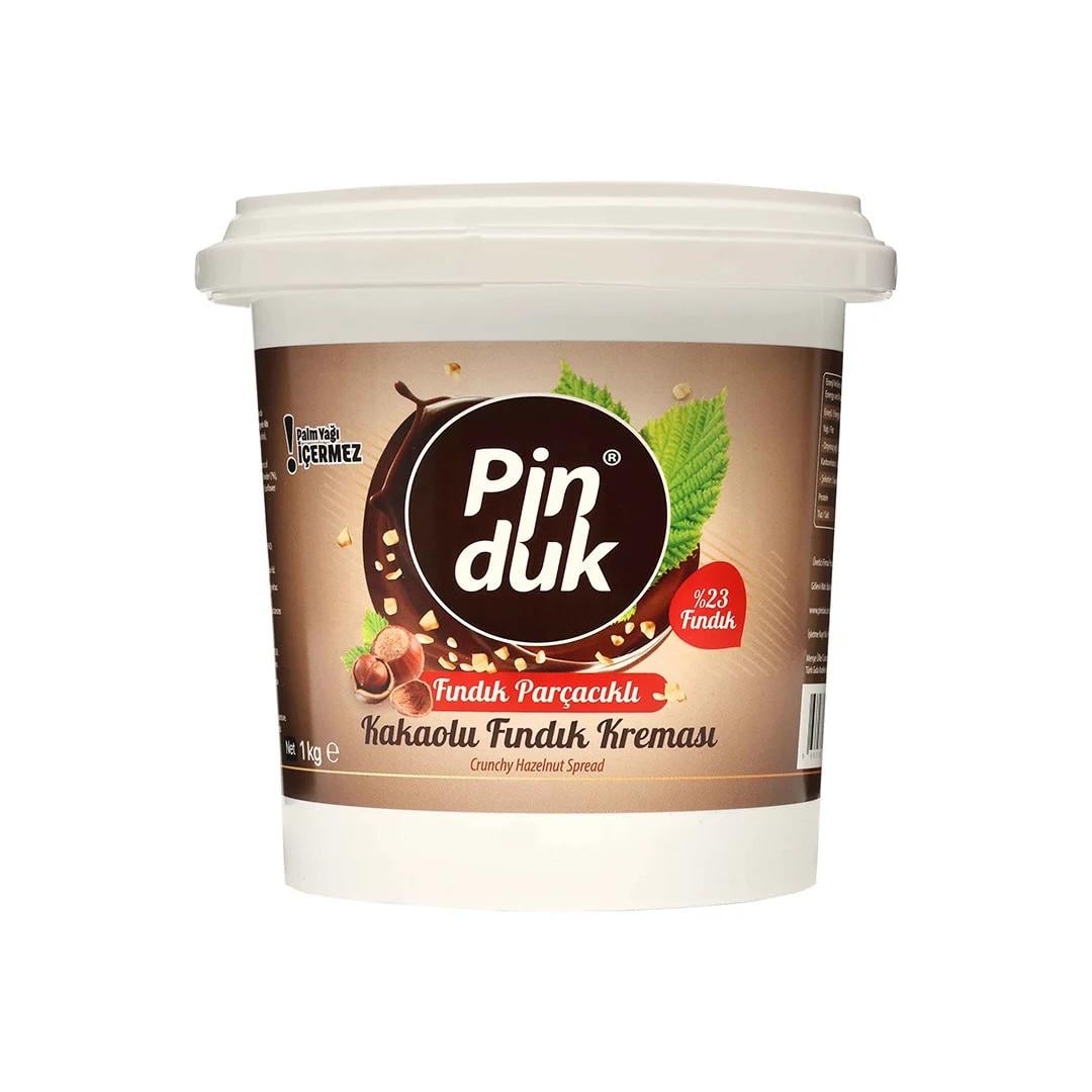 PİNDUK PARÇA FINDIKLI KAKAOLU FINDIK KREMASI 1 KG