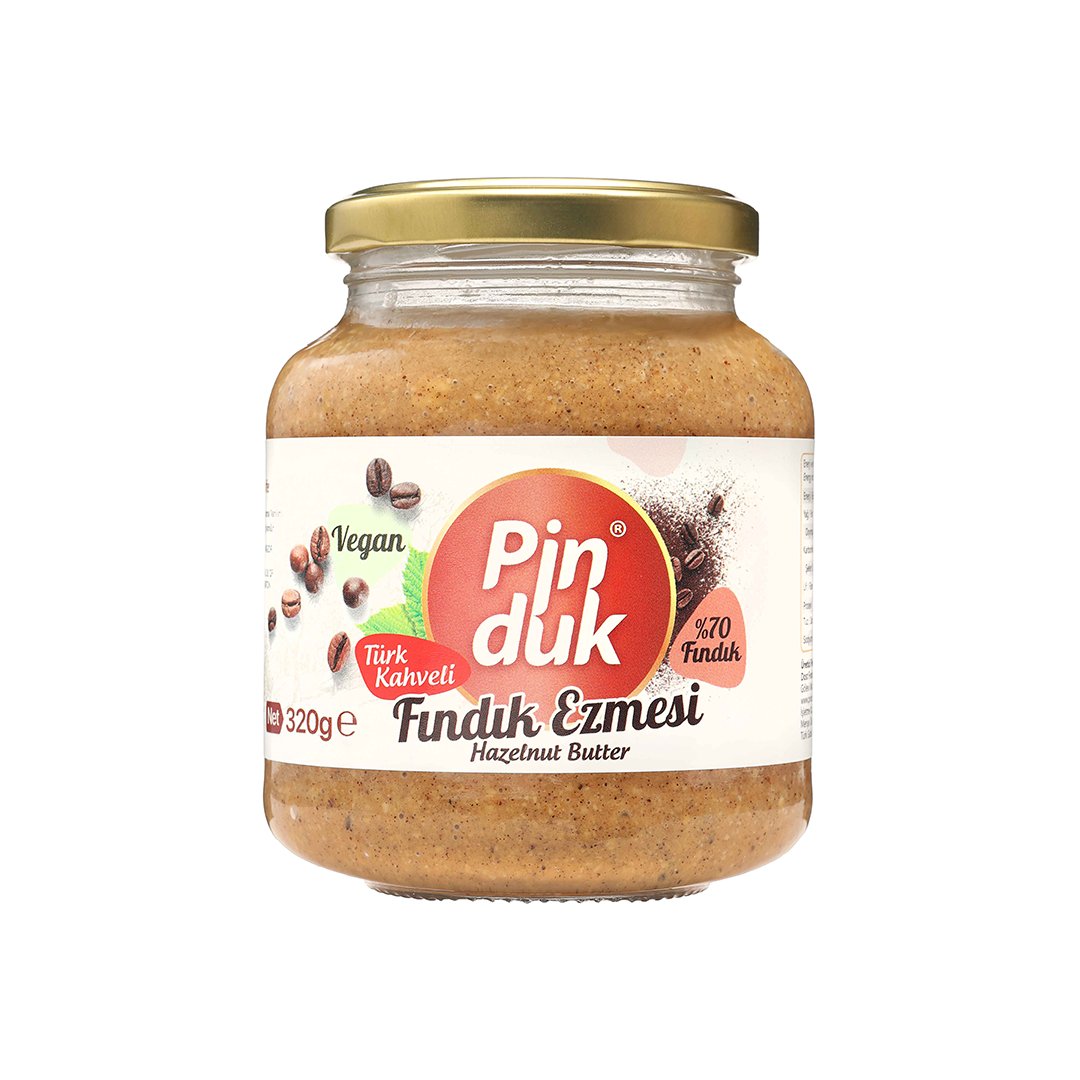 Pinduk Türk Kahveli Fındık Ezmesi %70 FINDIK