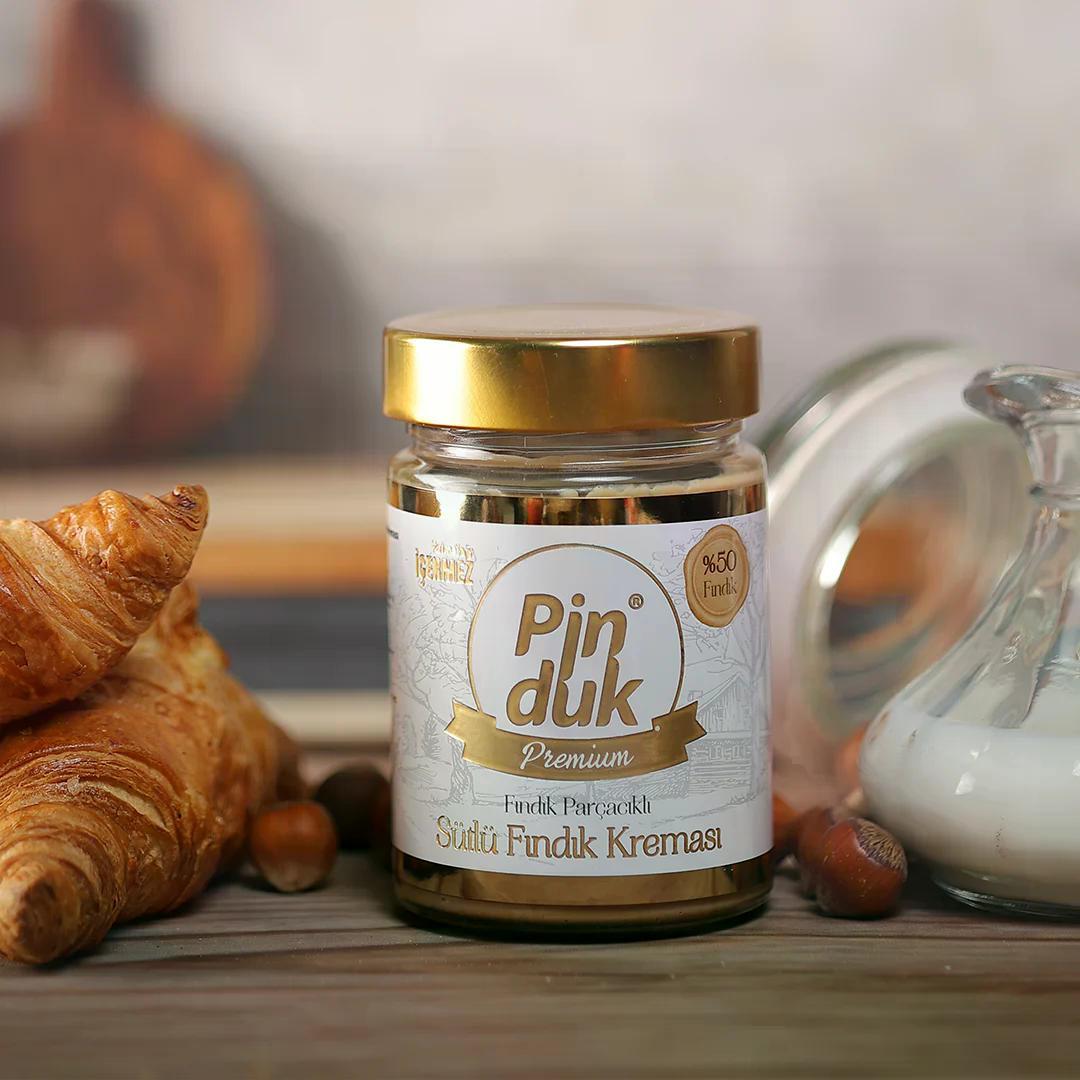 PİNDUK PREMIUM SÜTLÜ FINDIK KREMASI 330 GR