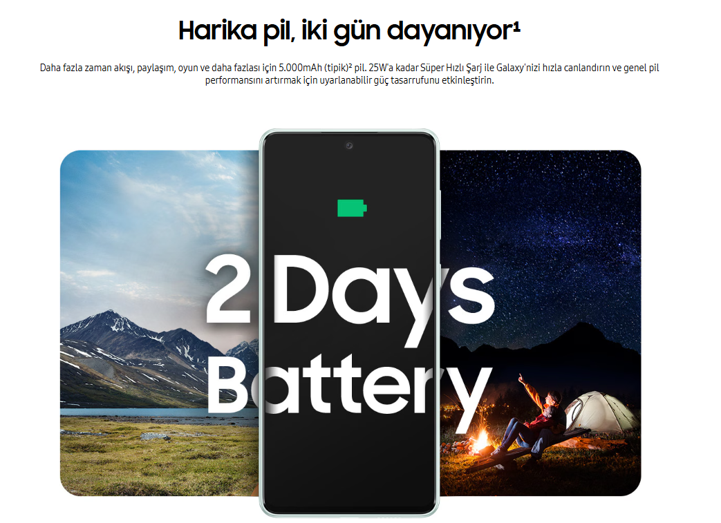 Yenilenmiş Samsung Galaxy A73 Batarya