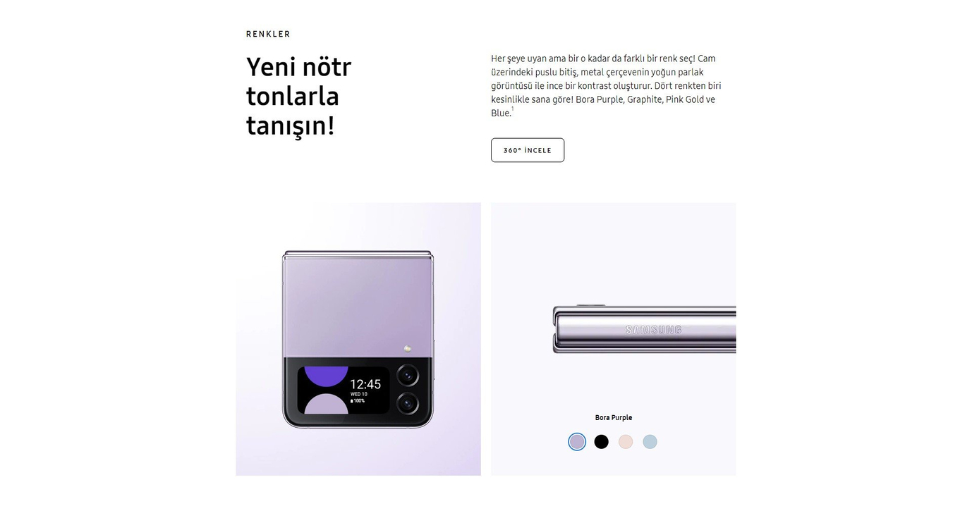 Yenilenmiş Samsung Galaxy Z Flip 4