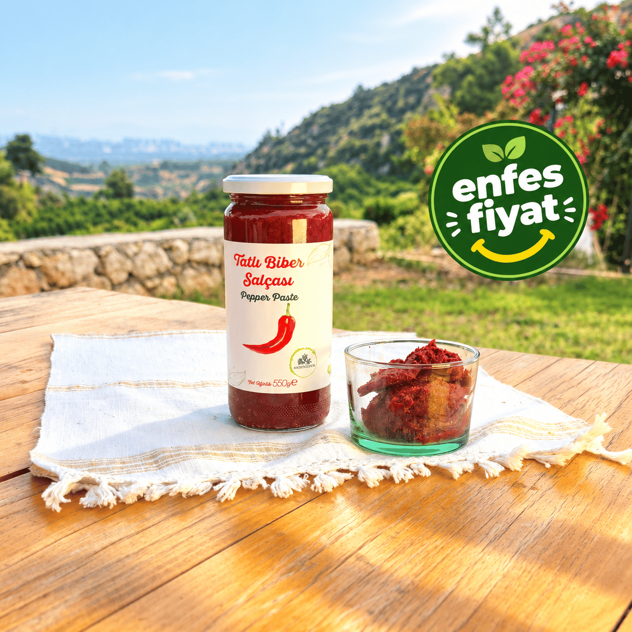 Tatlı Biber Salçası - 550 Gr