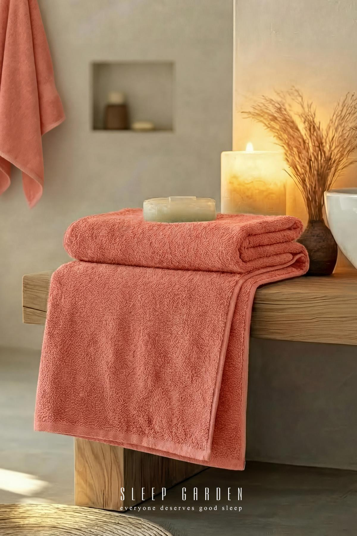 %100 Pamuk Yumuşak Dokulu 90x140 Banyo HavlusuSleep Garden