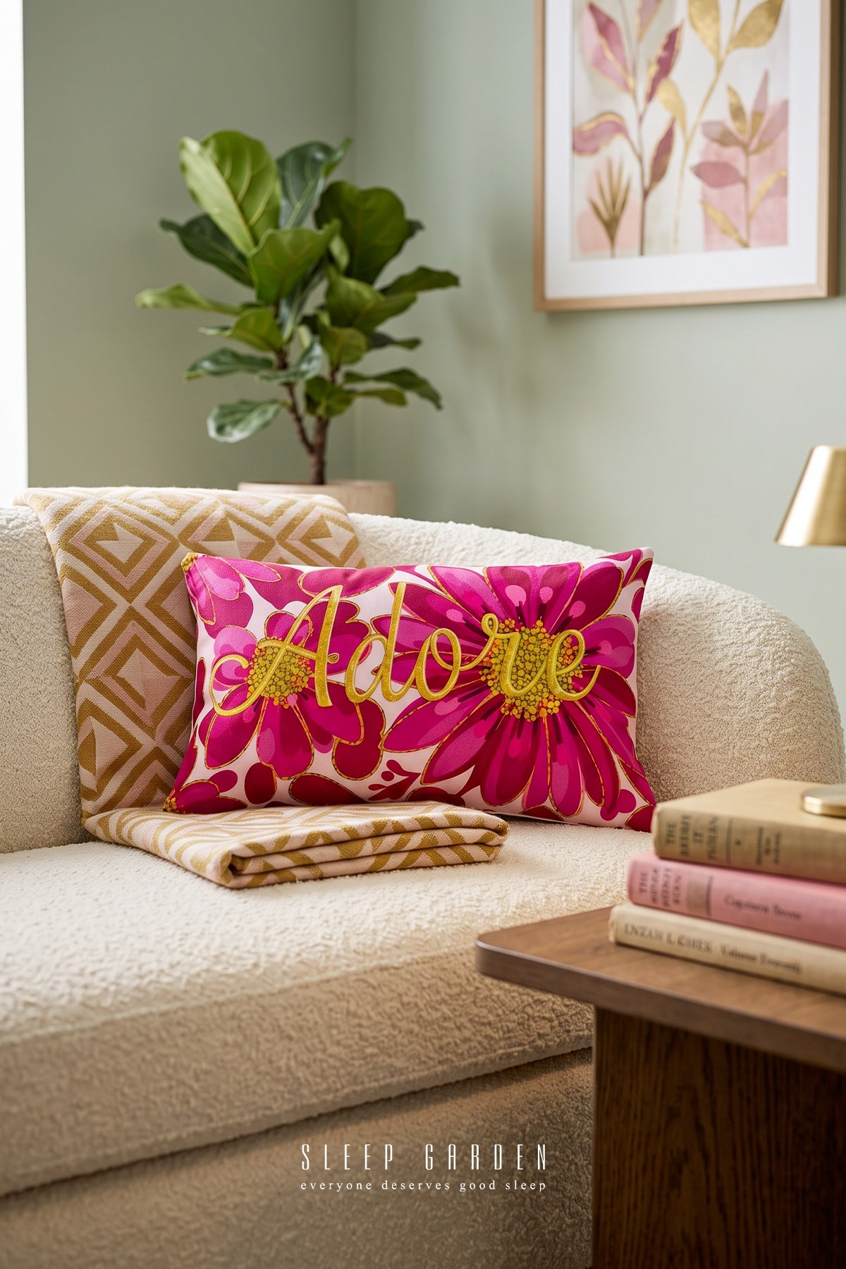 Sleep Garden Adore Tasarım Dekoratif Kırlent Kılıfı | Modern Ev Dekoru 30x50Sleep Garden