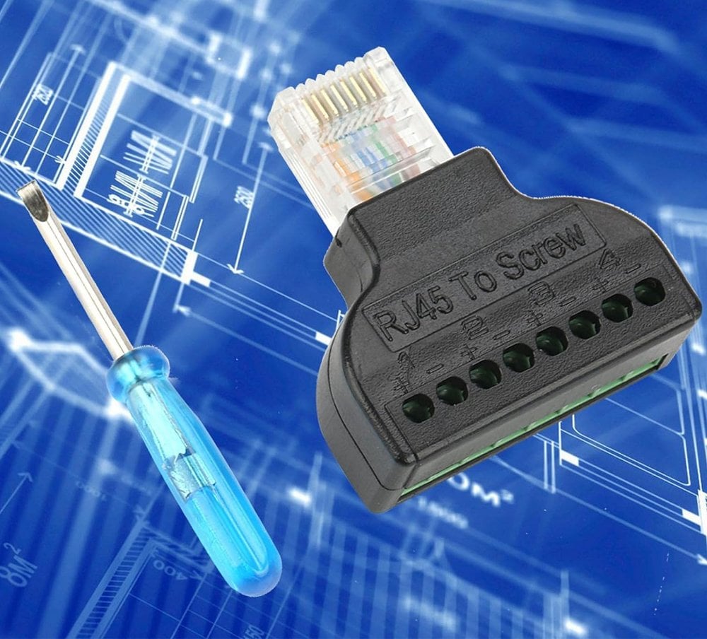 PPowermaster RJ45 To Screw Terminal Çevirici PM-24267
