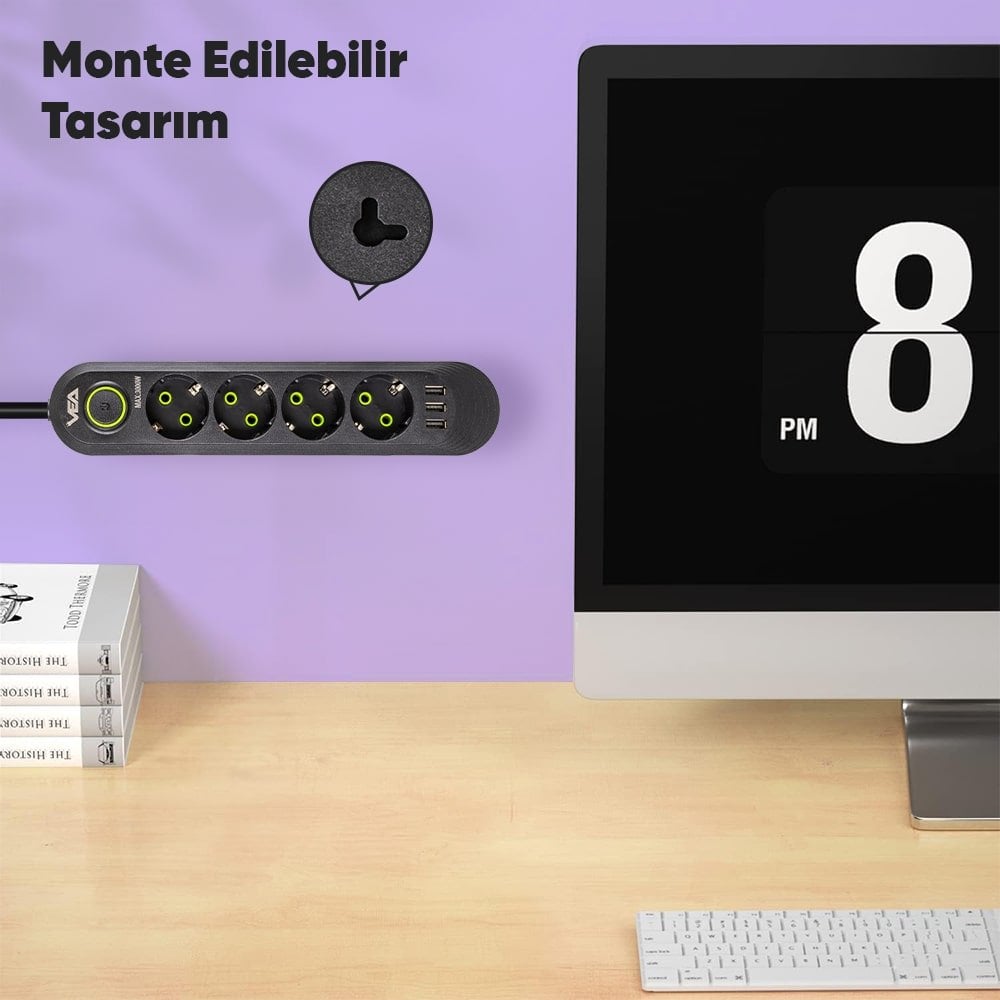 Vea VA-21559 Akım Korumalı Priz Montesi