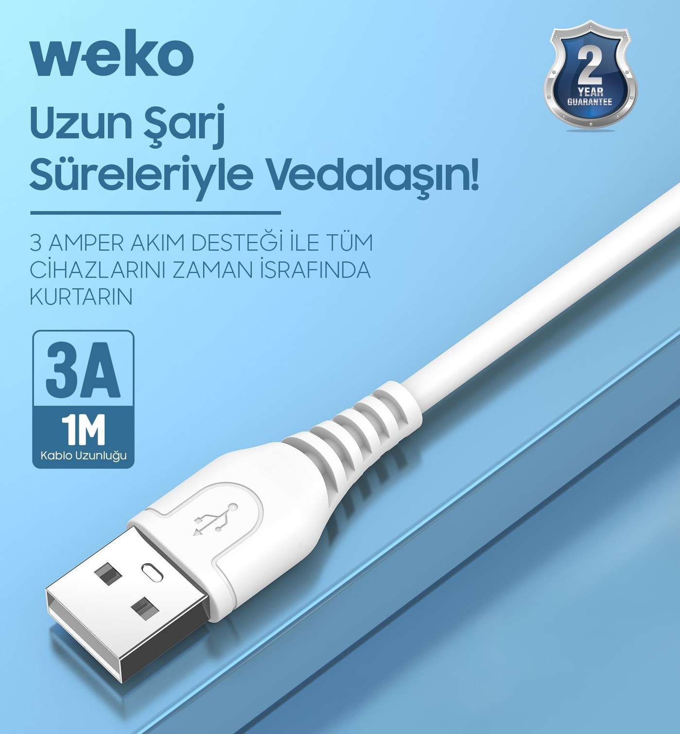 Yüksek performanslı veri transferine uygun weko telefon kabloları