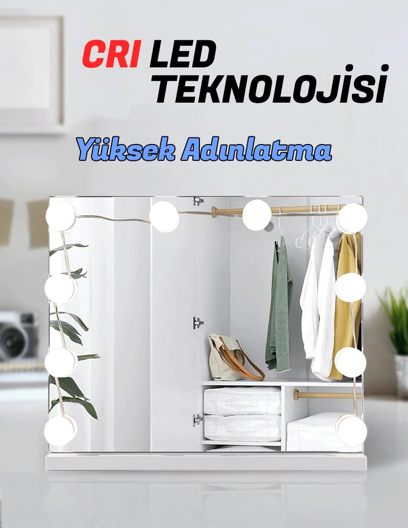 Powermaster Ayna Üstü Aydınlatma - Makyaj Aydınlatması 