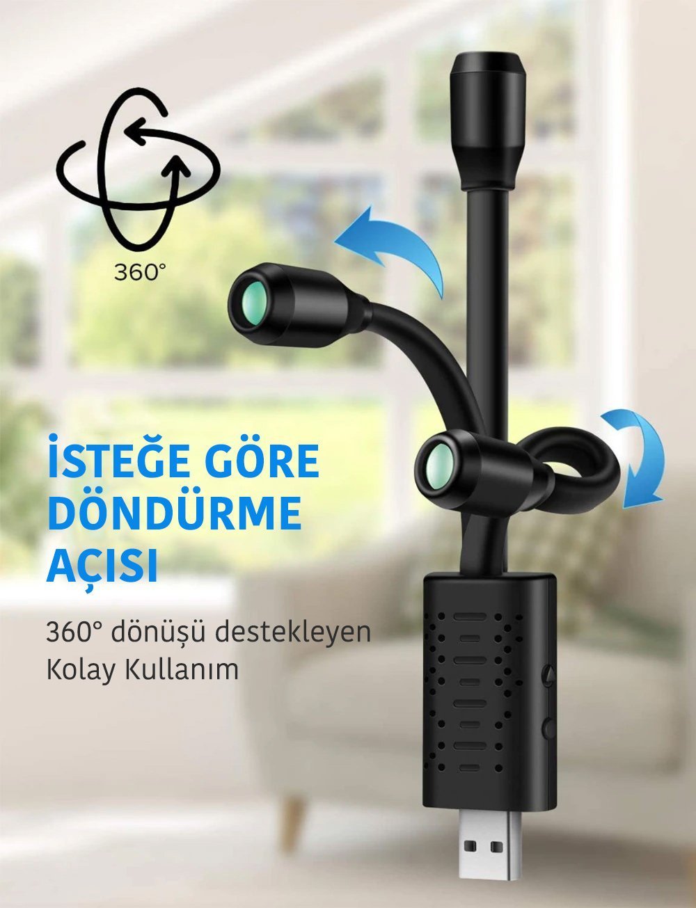 Powermaster Mini Wifi USB IP Kamera (Hareket Algılama)