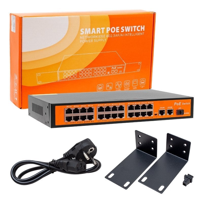 Powermaster POE24FE+2GE+1SFP 300W 10/100 MBPS Poe Ethernet Switch