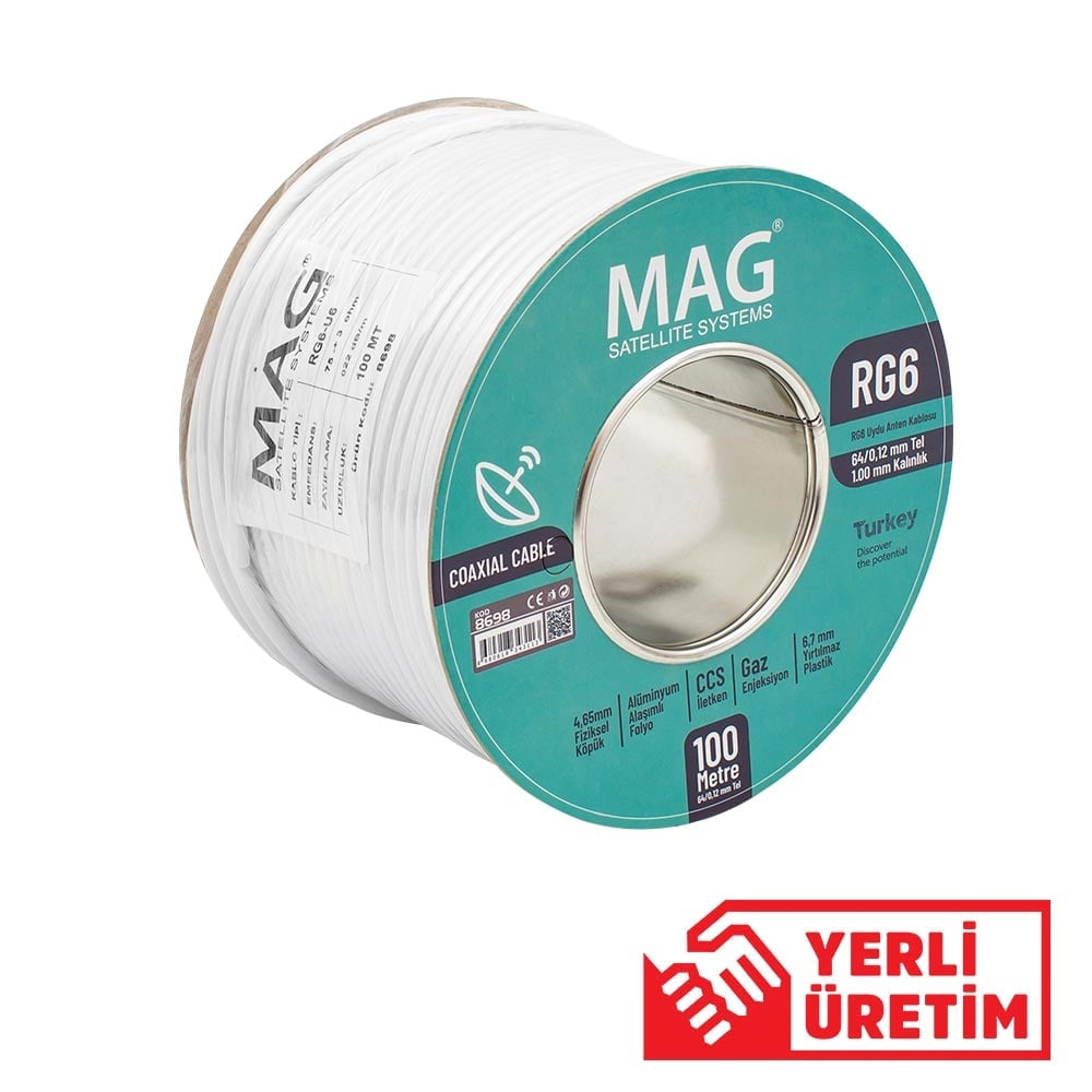 Mag RG6 500 Metre Anten Kablosu