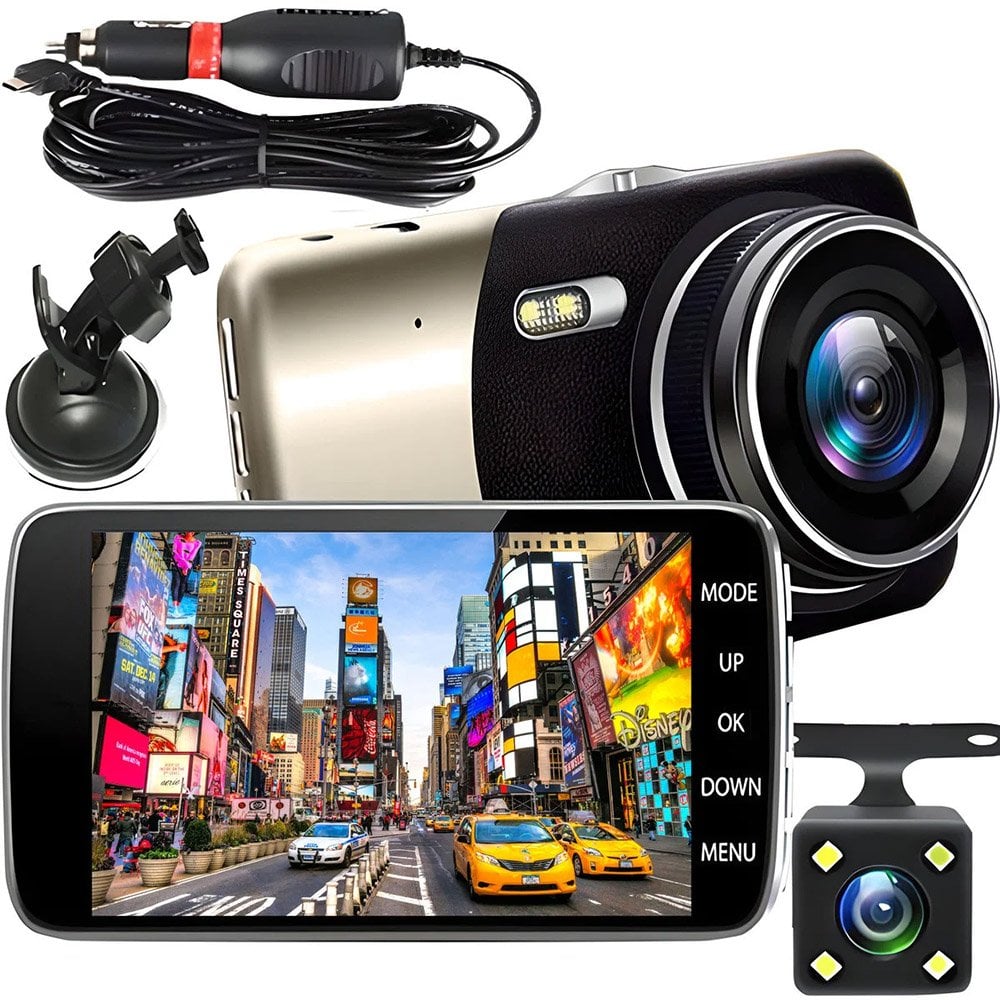 Powermaster PM-19295 5 MP 4'' Ekran-Mikrofon-Gece Görüş Araç Kamerası (32 GB Desteği)