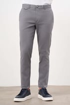 Morven Erkek Gri Yazlık Pamuk Yan Cep Slim Fit Chino Pantolon