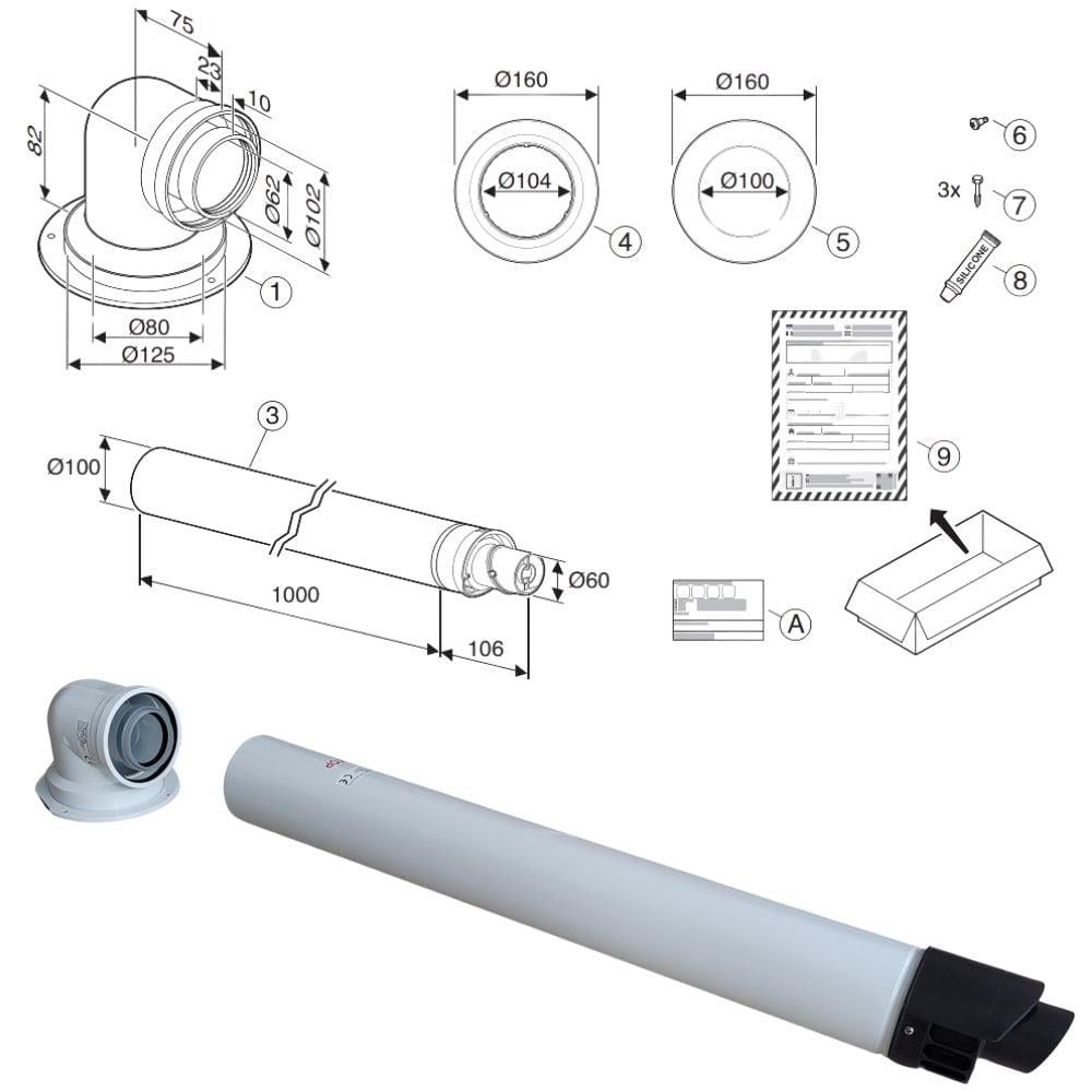 Bosch Orjinal Yatay Baca Seti FC-Set60-C13