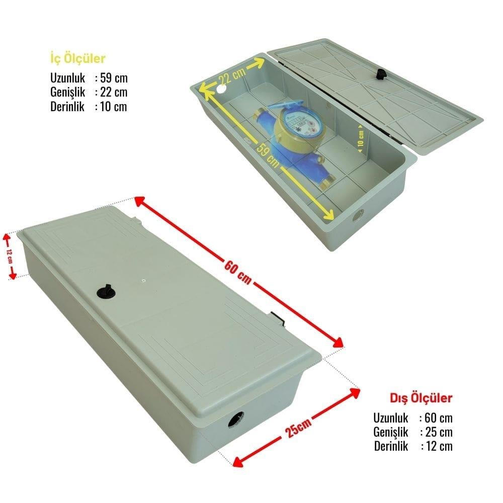 Tekli Su Saati Koruma Panosu-Plastik Sayaç Kutusu