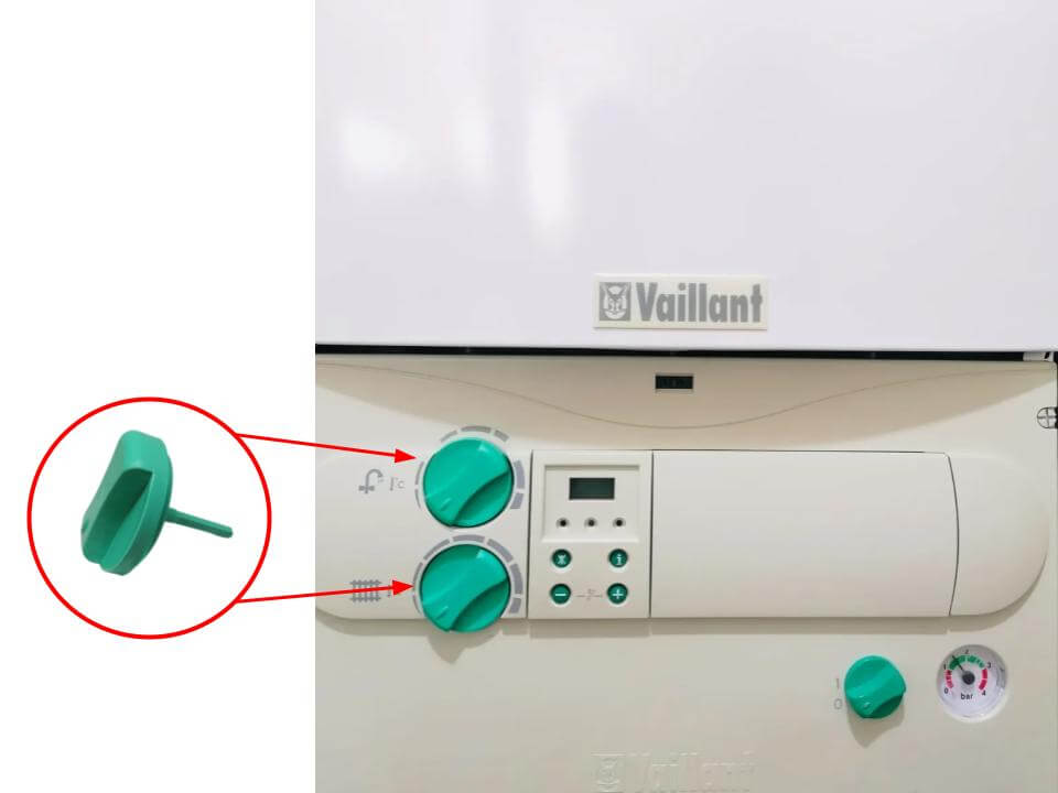 Vaillant Vuw Kombi Ayar Düğmesi Yeşil