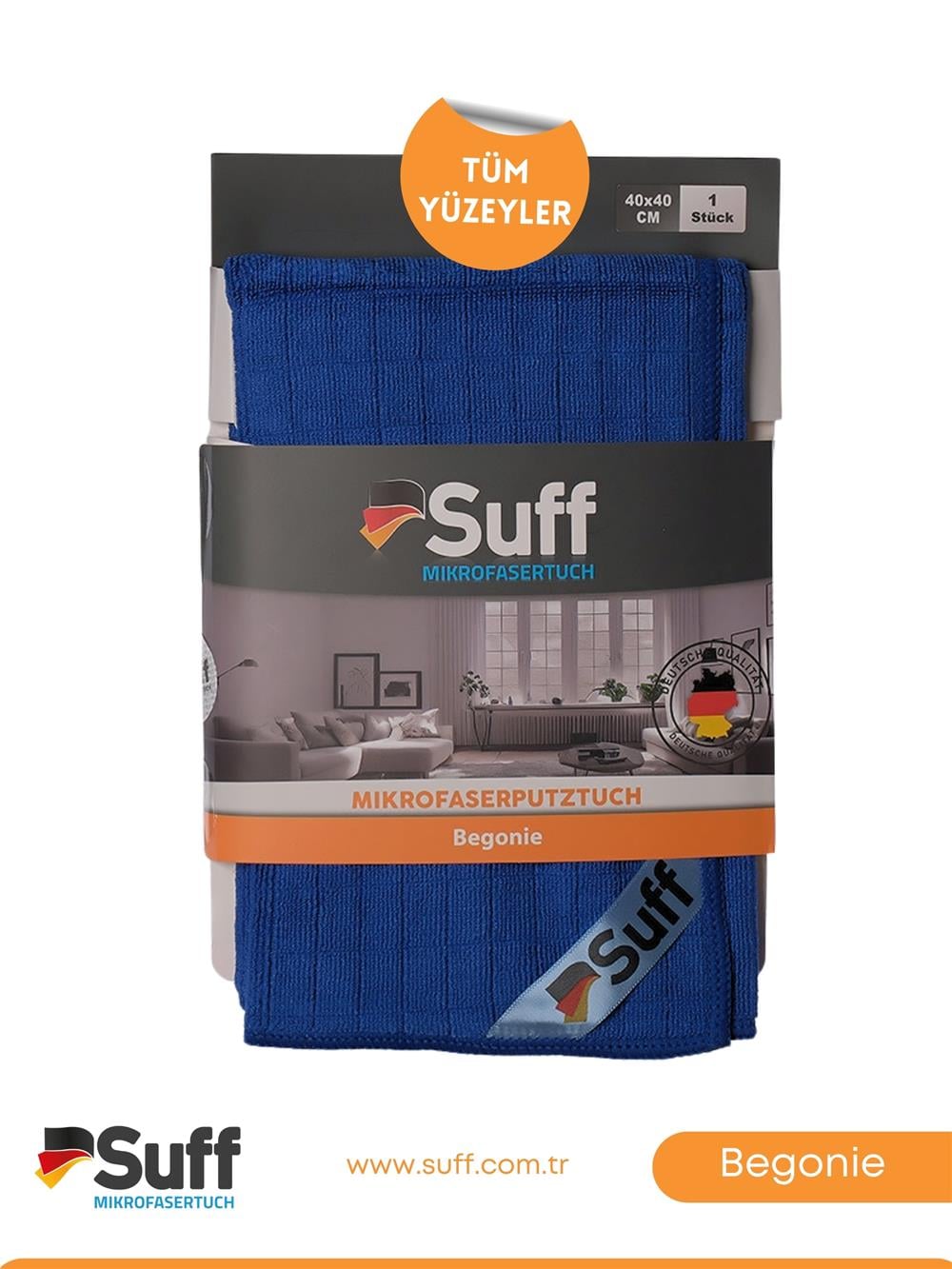Suff Begonie Yüzey Temizlik Bezi     40x40 