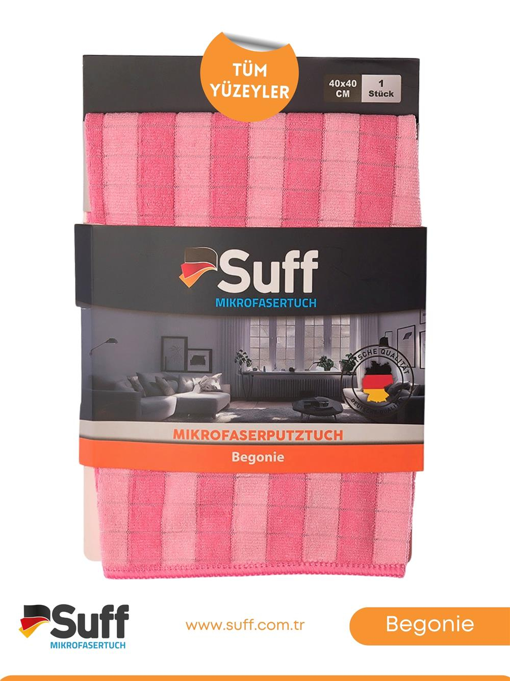 Suff Begonie Yüzey Temizlik Bezi     40x40 