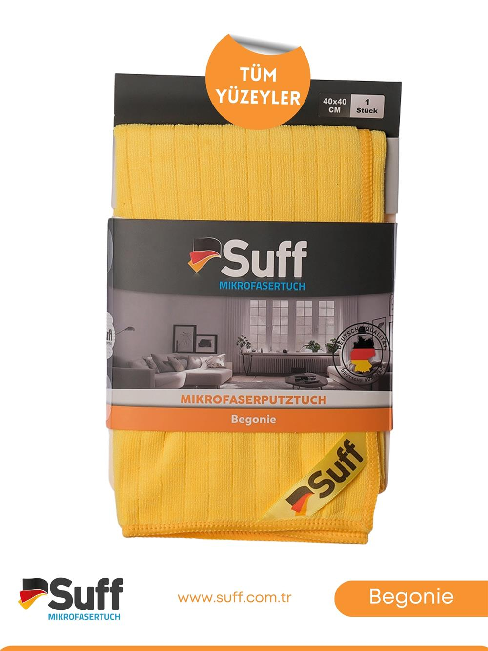 Suff Begonie Yüzey Temizlik Bezi     40x40 