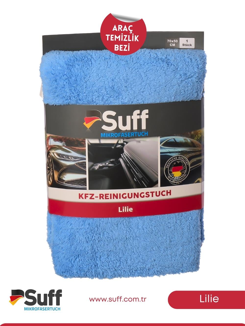 Suff Lilie Araç Temizlik Bezi     70x50 