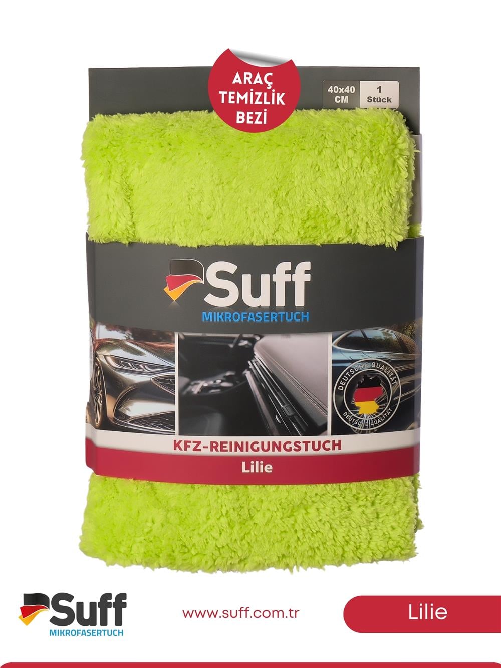 Suff Lilie Araç Temizlik Bezi     40x40 
