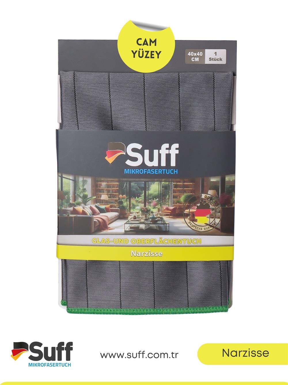 Suff Narzisse Cam Yüzey Bezi     40x40 
