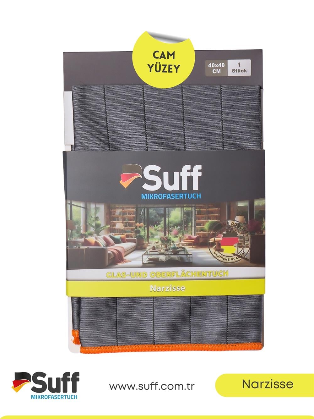 Suff Narzisse Cam Yüzey Bezi     40x40 