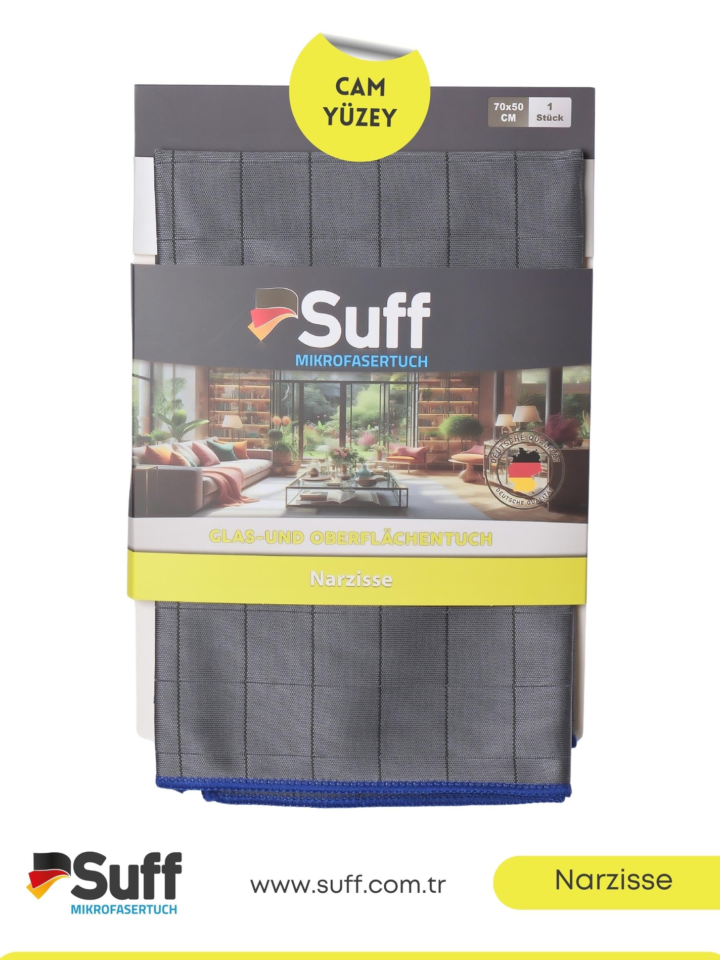 Suff Narzisse Cam Yüzey Bezi     70x50 