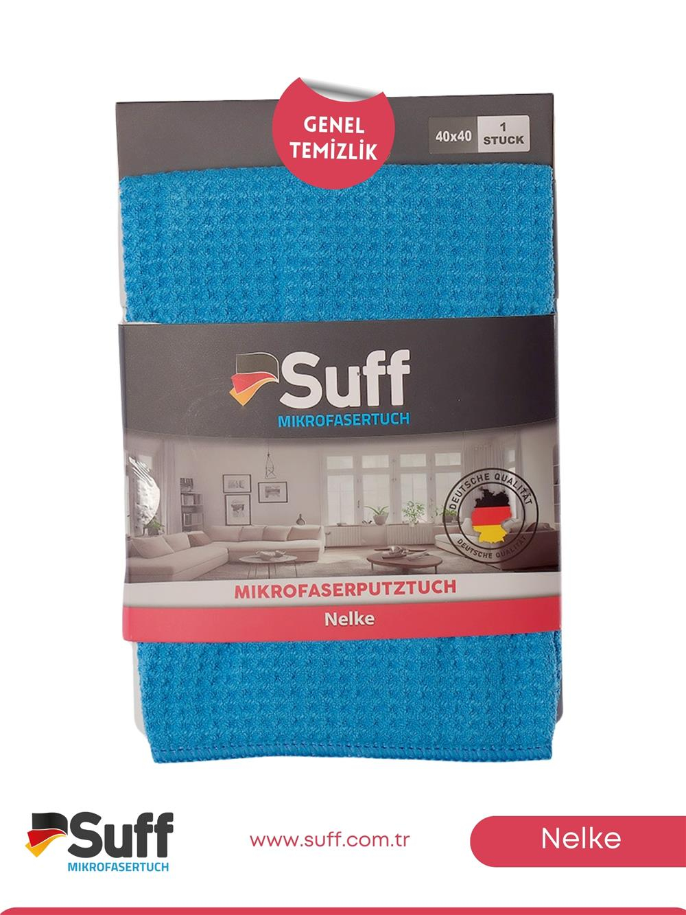 Suff Nelke Genel Temizlik Bezi  Küçük Damalı 40x40 