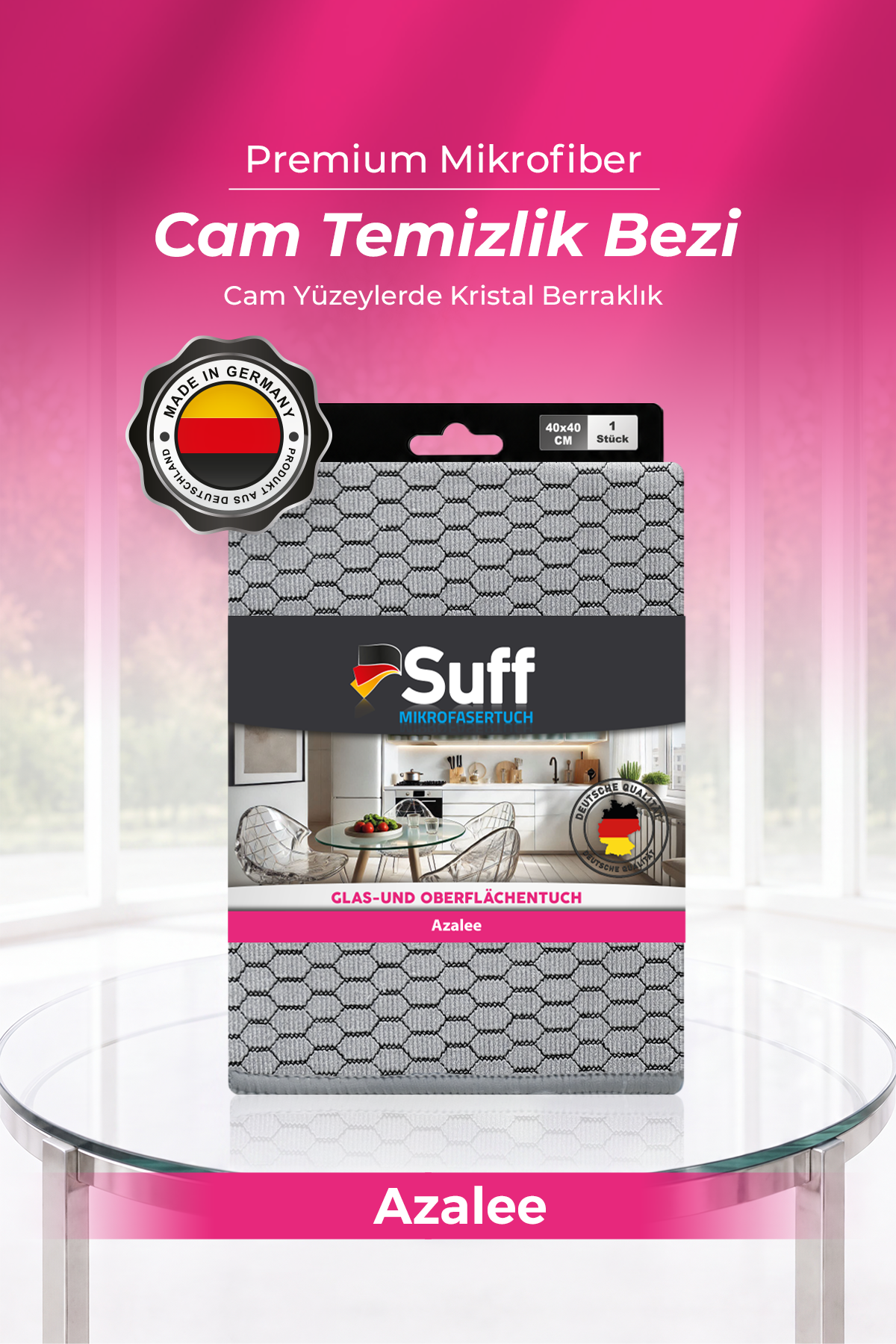 Suff Azalee Cam Yüzey Bezi     40x40 