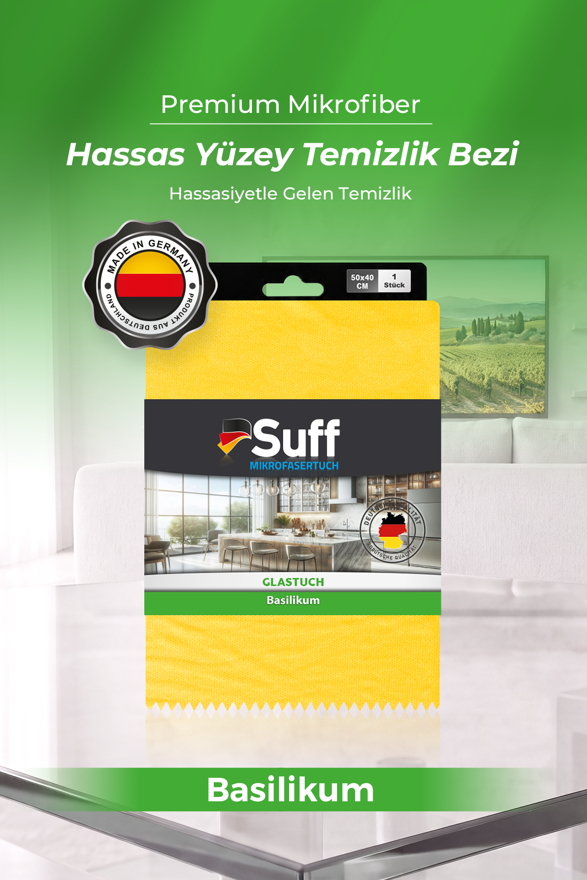 Suff Basilikum Hassas Yüzey Bezi     50x40 