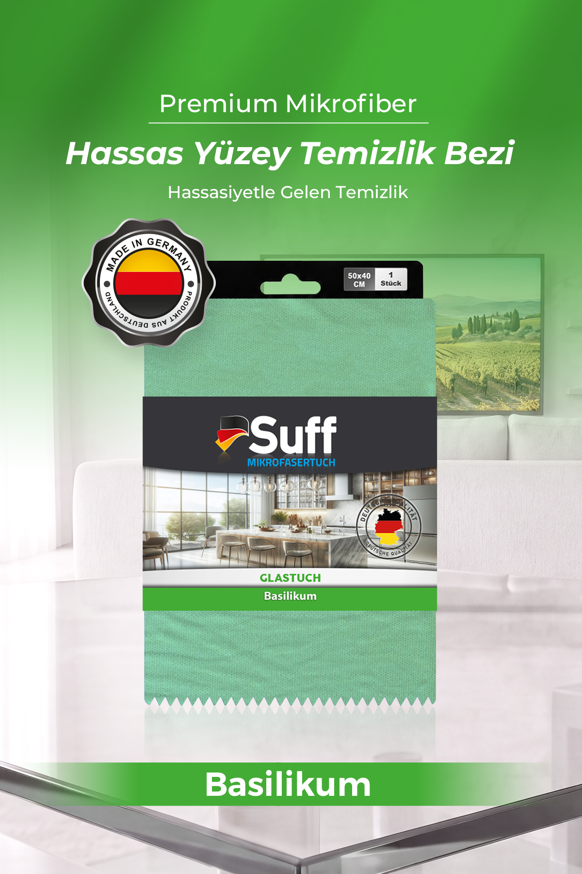 Suff Basilikum Hassas Yüzey Bezi     50x40 