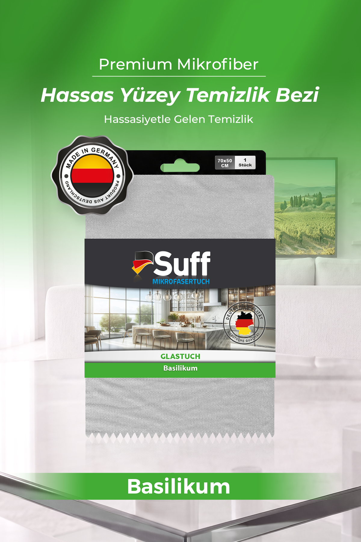 Suff Basilikum Hassas Yüzey Bezi     70x50 