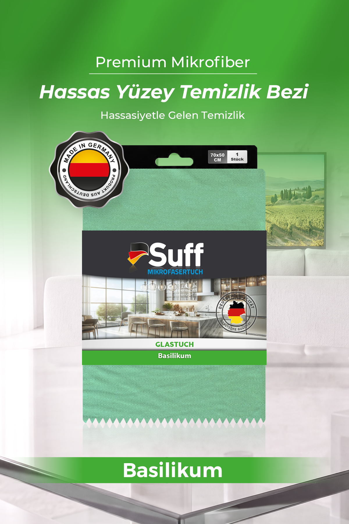 Suff Basilikum Hassas Yüzey Bezi     70x50 