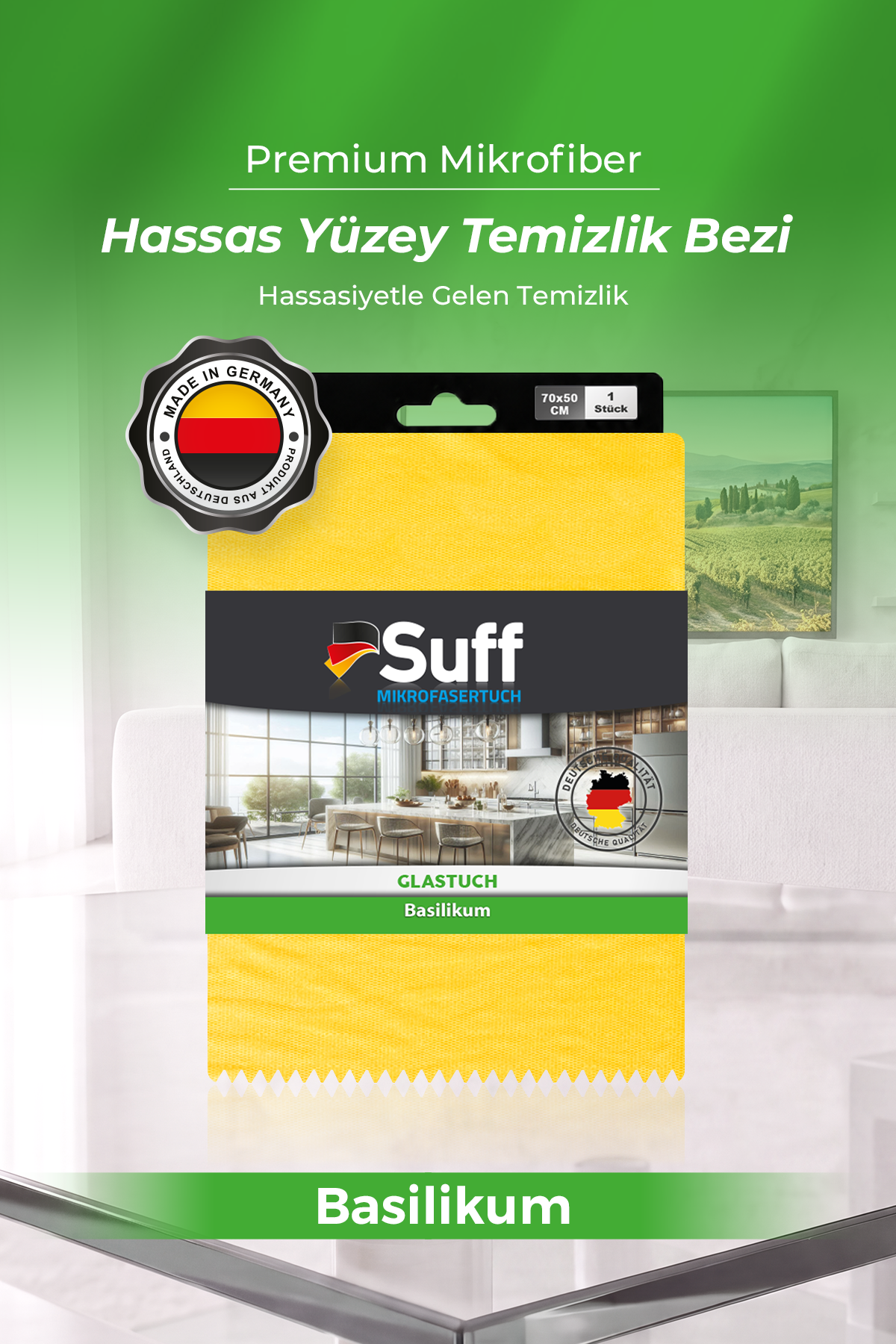 Suff Basilikum Hassas Yüzey Bezi     70x50 