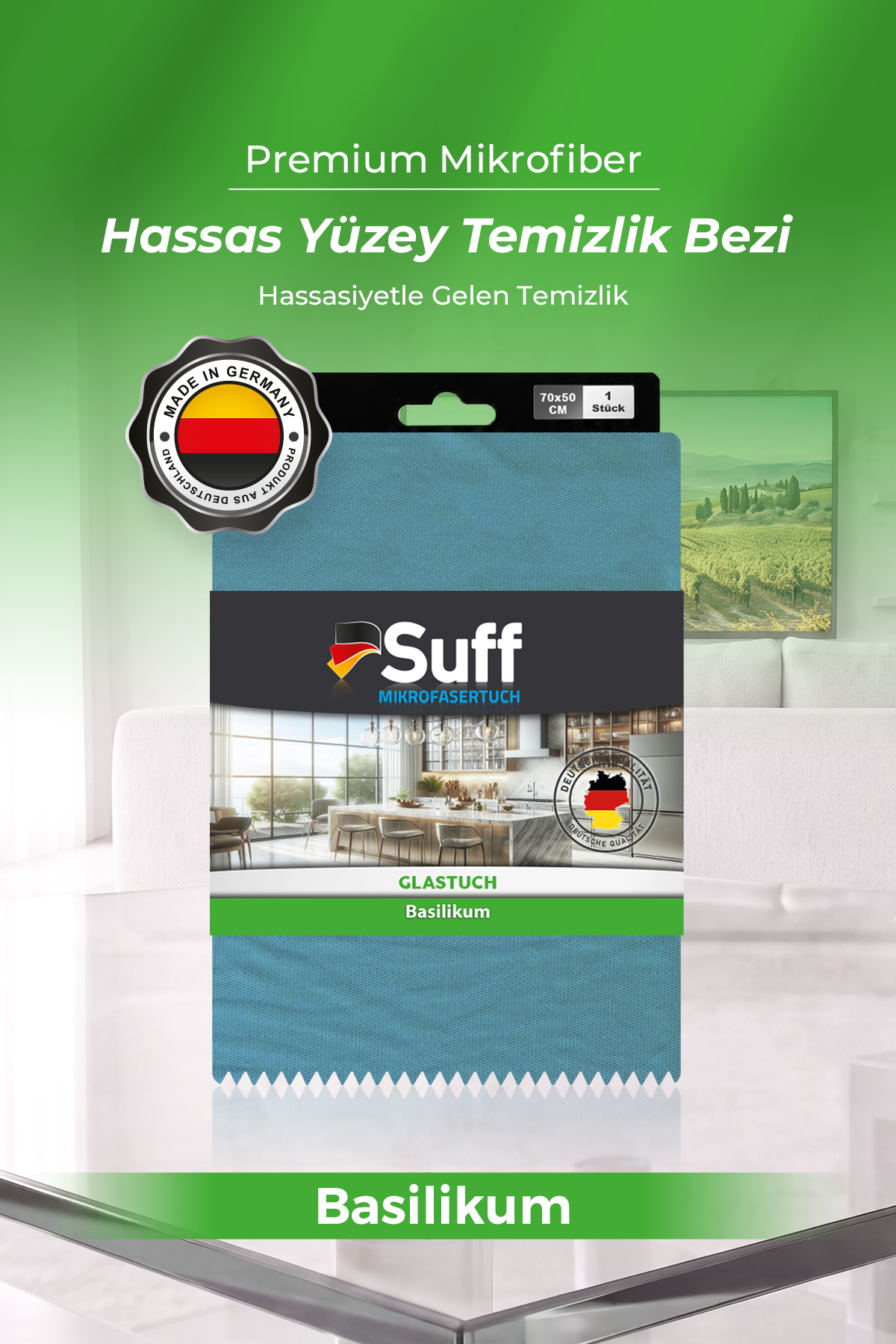 Suff Basilikum Hassas Yüzey Bezi     70x50 