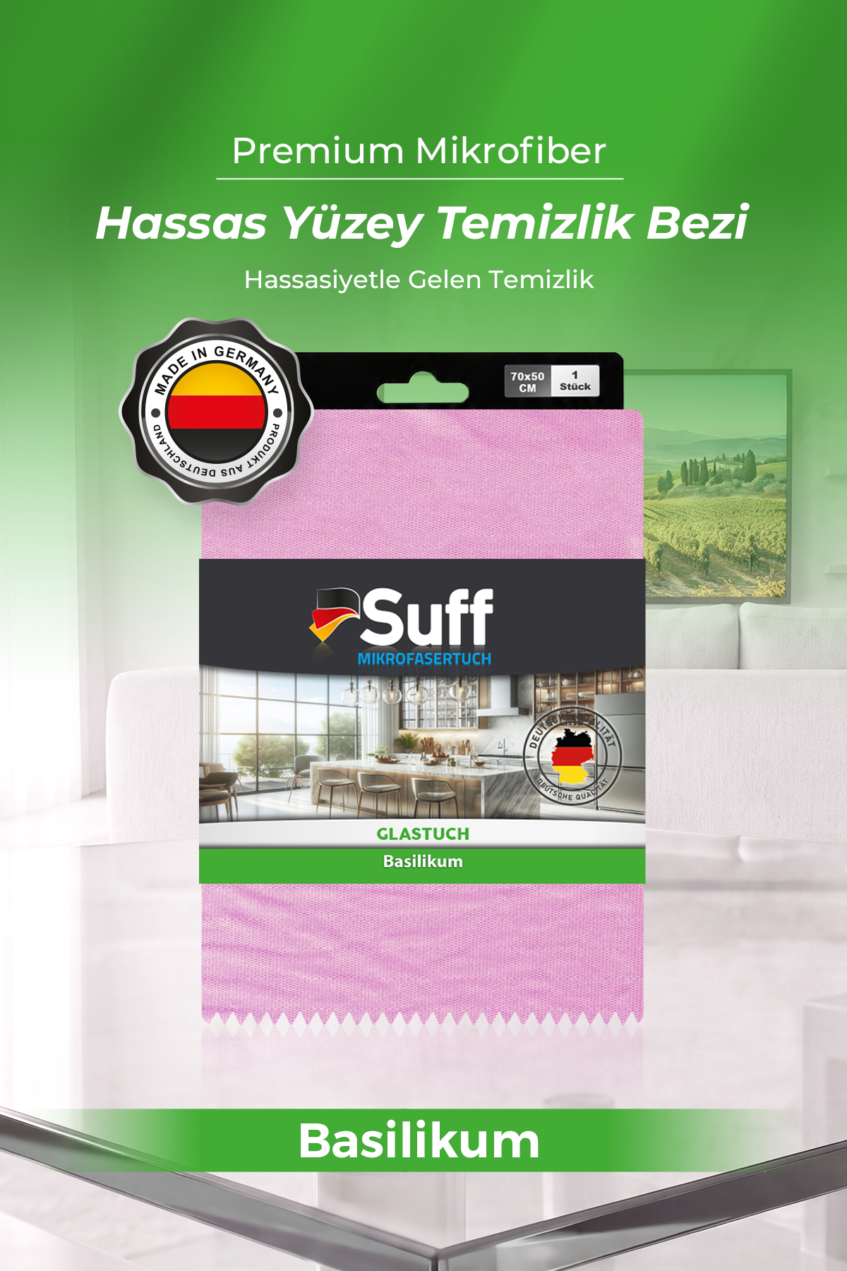 Suff Basilikum Hassas Yüzey Bezi     70x50 
