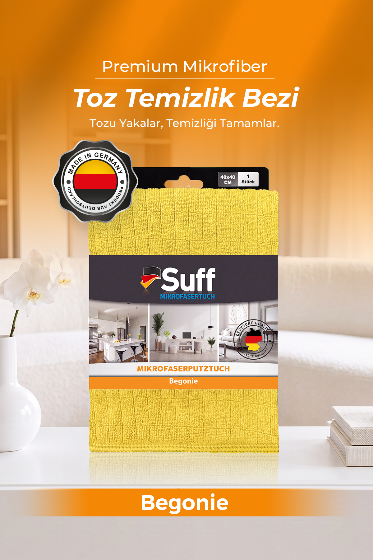 Suff Begonie Toz Temizlik Bezi 40x40 