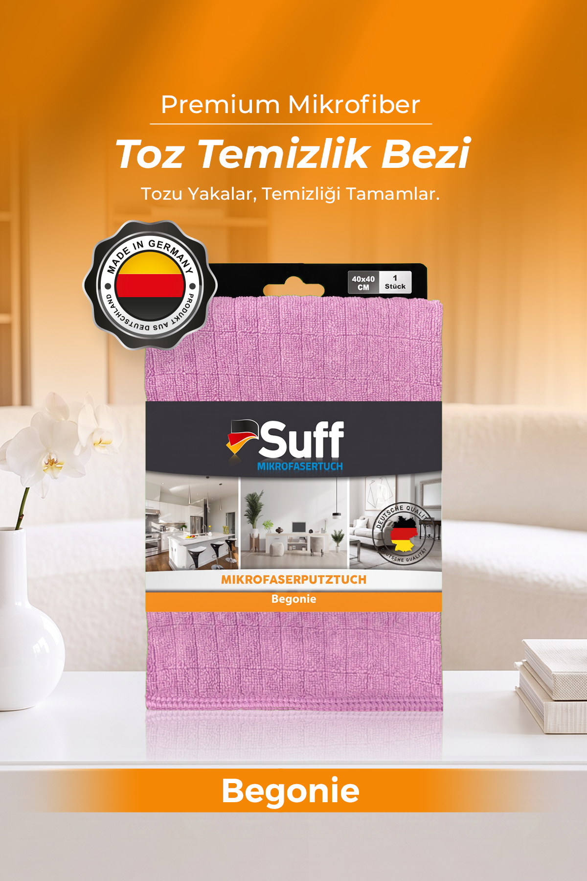 Suff Begonie Toz Temizlik Bezi 40x40 