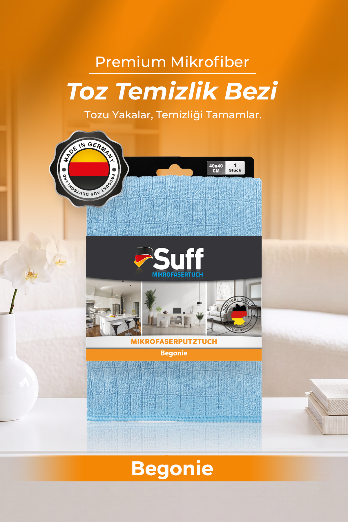Suff Begonie Toz Temizlik Bezi 40x40 