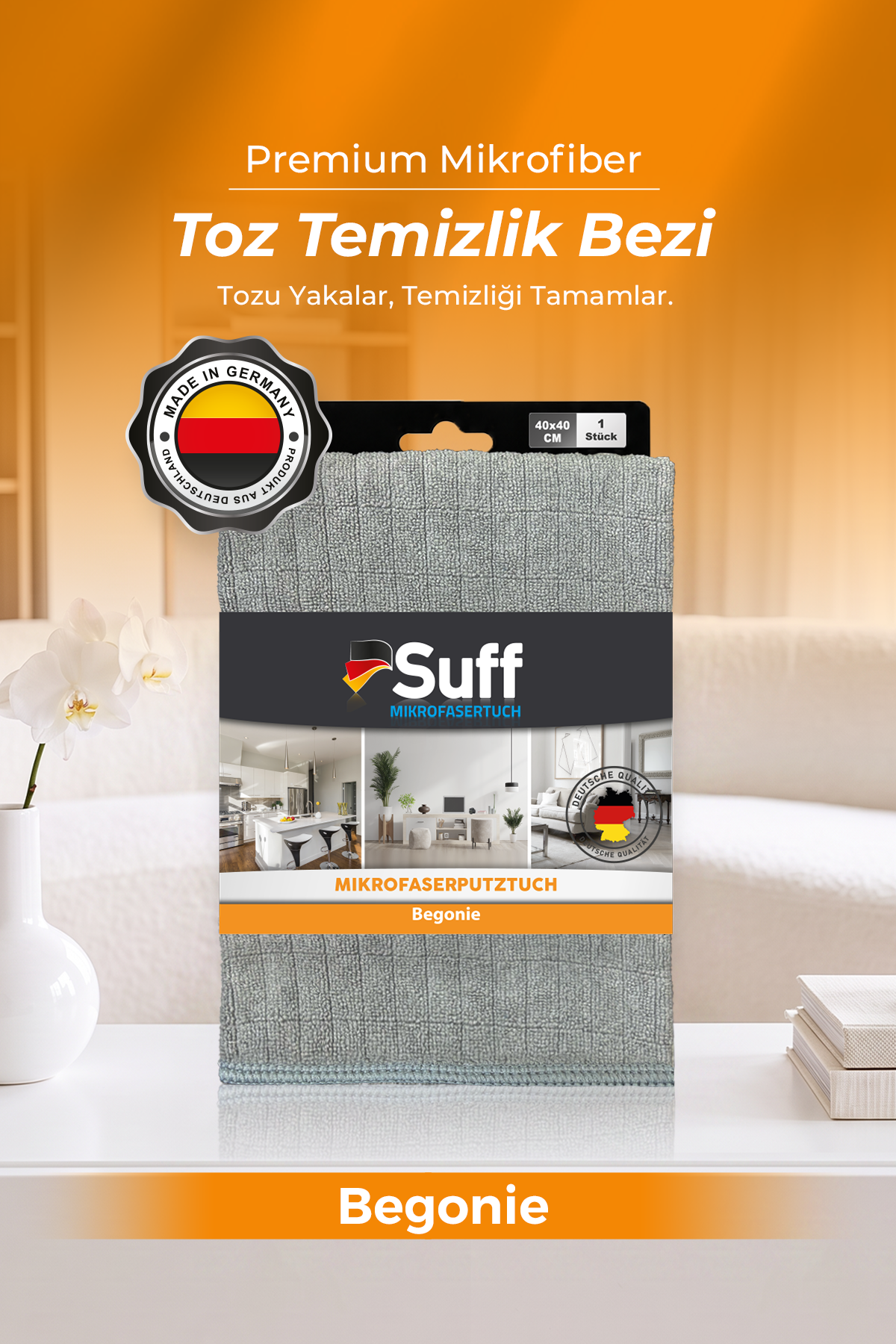 Suff Begonie Toz Temizlik Bezi 40x40 